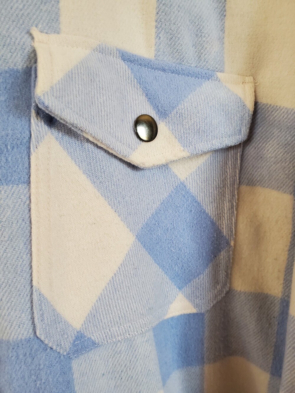 HFX Buffalo Check Plaid Snap Flannel Shacket Jacket - Picture 4 of 16